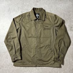 最終値下げ Stüssy WORKGEAR オリーブグリーン ジャケット - メルカリ