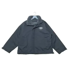 ディープグレー オーバーサイズ キルティングアウター