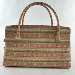 袋名古屋帯 優品 川島織物 落款 幾何学 ベージュ 化繊 【中古】 - メルカリ