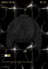 サグクラブ ライトニング ブルゾン ブラック