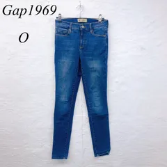 e6001 【ギャップ1969】 スキニージーンズ 0 ストレッチあり ブルー レディース