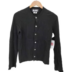 ブラックコムデギャルソン BLACK COMME des GARCONS 12aw ウール クルーネックカーディガン レディース  xxsのサムネイル