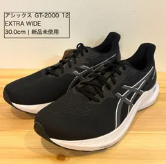 アシックス GT-2000 12 EXTRA WIDE ジーティー2000 12 エキストラワイド 1011B686 メンズ ランニングシューズ 4E : ブラック×グレー asics　30cm