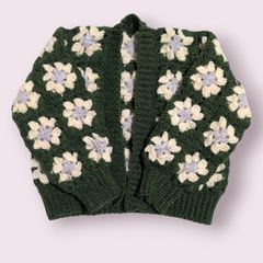 ハンドメイド グラニースクエア カーディガン ＊299 - メルカリ