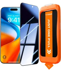 ★TORRAS For iPhone 17 Pro Max ガラスフィルム 覗き見防止 iPhone17 Pro Max 用 保護フィルム 航空宇宙ガラス のぞき見防止 横から見えない  GlassGo Ultra Privacy(1枚入り 6.9インチ)