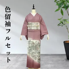 色留袖フルセット　一つ紋　訪問着　正絹
