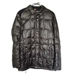 Z1633JOSEPH ABBOUD ダウンコート キルティング ジャケット ジャンパー 襟付き ブラック 黒 メンズ ２Ｌ