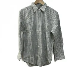 RRL RALPH LAUREN(ダブルアールエル ラルフローレン) 長袖シャツ サイズ15/165/88A メンズ - アイボリー×ネイビー×ダークブラウン