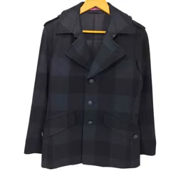 ピーエスポールスミス PS Paul Smith チェック ラムウール シングル ピーコート メンズ import：M 