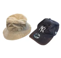 RE330 NEWERA ニューエラ　帽子2点セット　バケットハット　キャップ　レディース　ベージュ　ブラック　Mサイズ