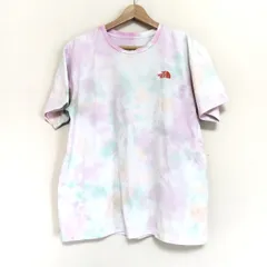 THE NORTH FACE(ノースフェイス) 半袖Tシャツ サイズXL レディース - 白×ピンク×マルチ クルーネック