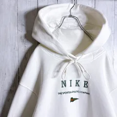 【国内正規品】ナイキ NIKE 刺繍 ユニセックス ホワイト パーカー #140