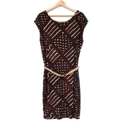 RalphLauren(ラルフローレン) ワンピース サイズM レディース美品  - ダークブラウン×ベージュ ノースリーブ/ロング