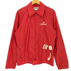アディダス adidas 80s デサント製 ロゴ刺繍 ナイロンジャケット メンズ 表記無 