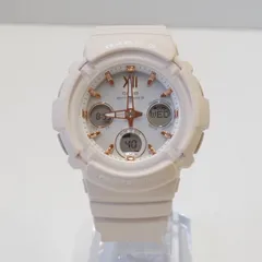 CASIO Baby-G BGA-2800 レディース 腕時計 USED超美品 ベビーG アナデジ 電波ソーラー ピンクベージュ 中古 完動品 X7975