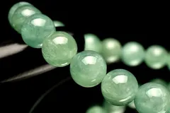 【１点物】希少◇人気カラー ブルーグリーンカイヤナイト　7.5mm　ブレスレット パワーストーン 天然石 _MC1163