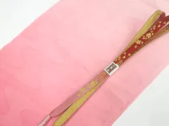 【一輝堂】和装小物 帯締め 帯揚げ セット 暈し 高麗組 金糸 美品 帯締 帯揚 25w11-13758