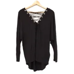 JUST cavalli(ジャストカヴァリ) 長袖カットソー サイズ40 M レディース美品  - 黒