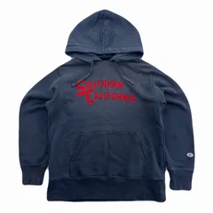 チャンピオン スウェット パーカー フード後付け ランタグ ビンテージ復刻 XLサイズ メンズ ネイビー 紺色 カリフォルニア