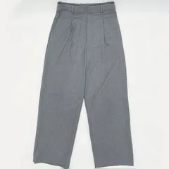 UNIQLO　ユニクロ　タックワイドテーパードパンツ　グレー　Mサイズ　〇□