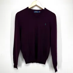 ポロラルフローレン Vネックニット薄手 (パープル/ＸＳ)