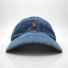 Polo Ralph Lauren デニム ベースボール キャップ ブルー コットン スモールポニー刺繡