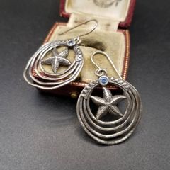 エジプト 【再販】ヒエログリフ アクアマリンシマー ピアス サージカル 