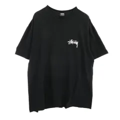STUSSY ステューシー 23SS DICED OUT TEE ダイス サイコロ バックプリント Tシャツ 半袖カットソー ブラック系 XL【中古】
