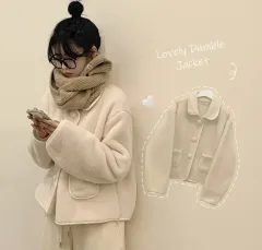 ブリズ シープスキン 덤블 ファー ジャケット