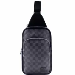ルイ ヴィトン アヴェニュー スリング ボディバッグ ワンショルダー 斜め掛け ダミエグラフィット ブラック シルバー金具 N45302 箱付 LOUIS VUITTON（未使用　展示品）