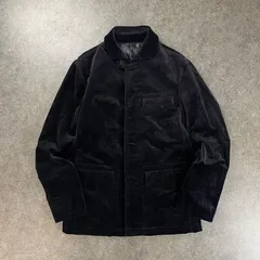 semanticdesign Velvet Jacket Black セマンティックデザイン ベロアジャケット カバーオール ブルゾン ポケット 無地 ブラック 黒 メンズ L