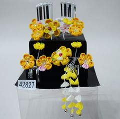 七五三 髪飾り 勝山 横挿し かんざし 菜の花 正絹 - メルカリ