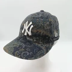 NEW ERA ニューイラ ベースボールキャップ ニューヨークヤンキース マルチカラー ペイズリー 綿 サイズ57.7cm メンズ HB345-8