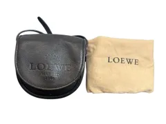 12052-062★ LOEWE /ロエベ/レザー ショルダーバッグ サコッシュ メッセンジャー/ブラウン/布袋付★
