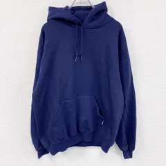 古着 used　90s～　RUSSELL　ラッセル　スウェットパーカー/フーディー　ヴィンテージ　無地　紺　ネイビー　Lサイズ