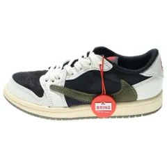 NIKE (ナイキ) ×Travis Scott Nike PS Air Jordan 1 Low OG Medium Olive エアジョーダン1 ローカットスニーカー オリーブ DZ5909-106