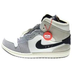NIKE (ナイキ) AIR JORDAN 1 MID SE CRAFT CEMENT GREY エアジョーダン ミッド クラフト セメントグレー ミッドスニーカー グレー US9.5/27.5cm DZ4136‐002