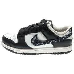 NIKE (ナイキ) WMNS DUNK LOW BLACK PAISLEY DH4401-100 ウィメンズ ダンク ロー ブラックペイズリー ローカットスニーカー ブラック/ホワイト US7/24.0cm