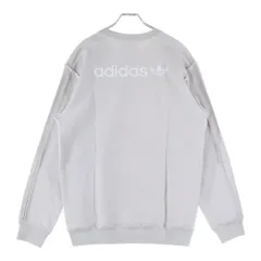 adidas (アディダス) フロント刺繍クルーネックスウェットトレーナー HP0438 ベージュ