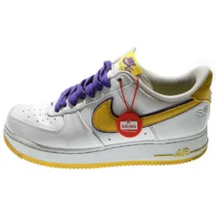 NIKE (ナイキ) Nike Air Force 1 Low Retro QS KB エアフォース1ロー レトロ クイックストライク コービー・ブライアント ホワイト/イエロー/パープル FZ1151-100