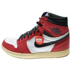 NIKE (ナイキ) AIR JORDAN 1 RETRO HIGH ORIGIN STORY エアジョーダン 1 レトロ オリジナル ストーリー ハイカットスニーカー レッド/ホワイト US7/25cm 555088-602
