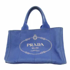 プラダ(Prada) プラダ ハンドバッグ カナパ キャンバス ブルー レディース