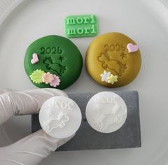 2026年チャンプ馬/ 新品 2026年 干支 和菓子スタンプ 可愛い 和菓子道具 Y-1237S Y-1238M