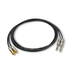CANARE L-4E5AT BLACK RCA TS フォン ケーブル 2m 2本セット