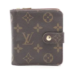 LOUIS VUITTON ルイ・ヴィトン コンパクトジップ モノグラム 二つ折り財布