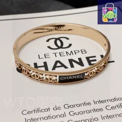 【今日特価】Chanel シャネル オープンワーク メタリック ブレスレット