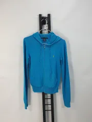 ポロラルフローレン フード ジップアップ ブルー M