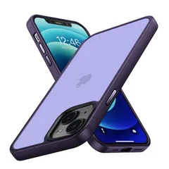 新品 iPhone 14 ケース iphone13 用 ケース 耐衝撃 滑り止め 指紋防止 米軍MIL規格 マット仕上げ ストラップホール付き SGS認証 黄変防止 耐久性 カバー ワイヤレス充電対応 アイフォン 14 13 用 6.1 インチ ケース ダーク