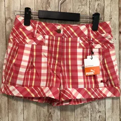 PUMA（プーマ ）　ゴルフウェア　チェック柄ショートパンツ　ピンク　S・M・L　【未使用・タグ付き】