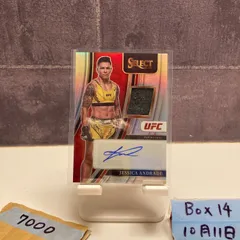 2022 Panini Select Jessica Andrade 141/199 直筆サインカード UFC Memorabilia ジャージ カード